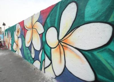 حال و هوای بهار در منطقه13 با 30 نقاشی دیواری
